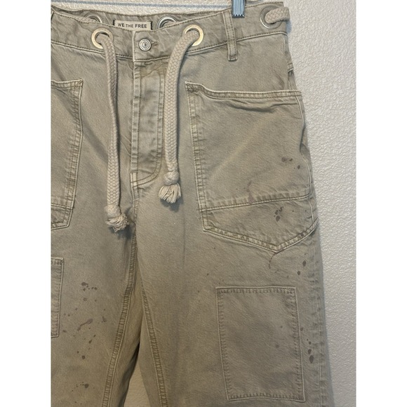NEW FREE PEOPLE We The Free MOXIE LOW SLUNG PULL ON BARREL JETTY SIZE 29 - Picture 6 of 10